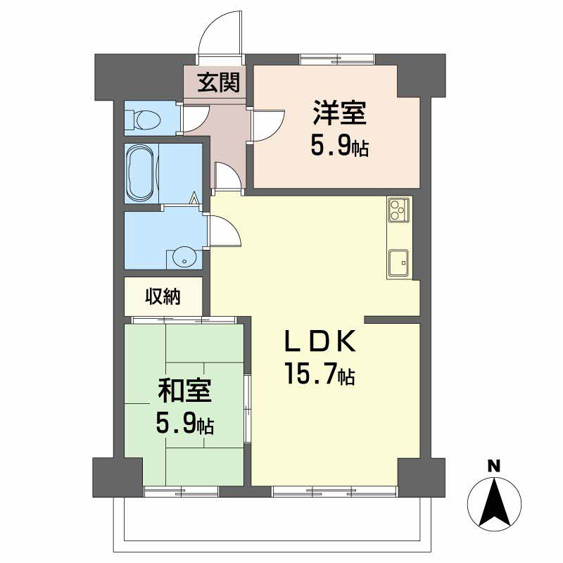 エレナ和歌浦の間取り