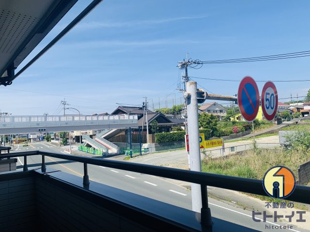 隈本ハイツの展望|バルコニーからの眺望です