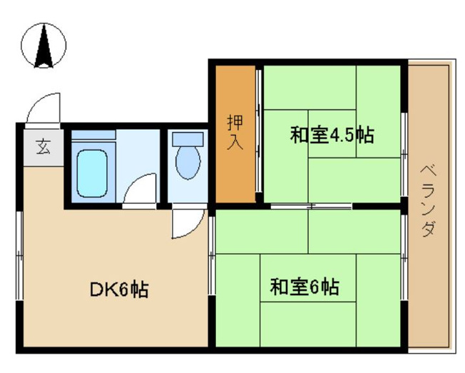 【間取り】 | コーポ藤本 | ☆神戸市垂水区　コーポ藤本☆