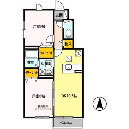 【間取り】 | ボヌールクレエ