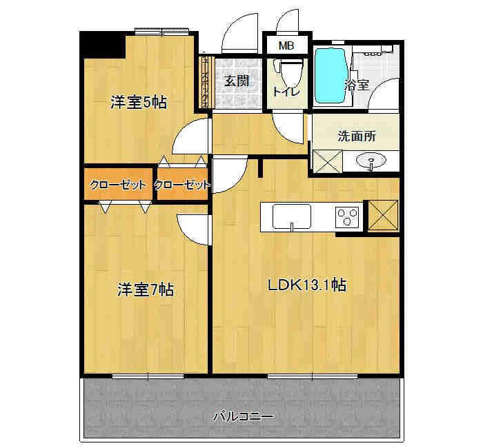 エイルマンション諏訪野エクシア【キャッシュバック対象物件】の間取り