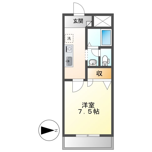 ビューハイツ吉備路の間取り