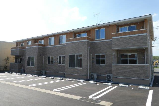 倉敷市真備町箭田のアパートの外観