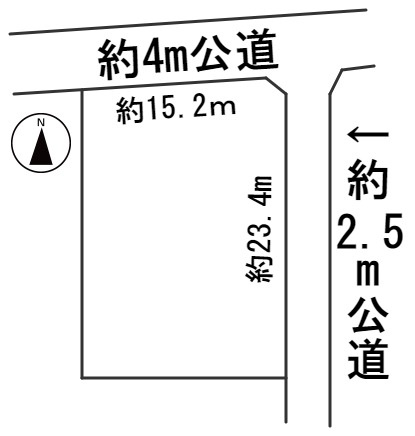 ５６６７８　関市平賀町土地の区画図