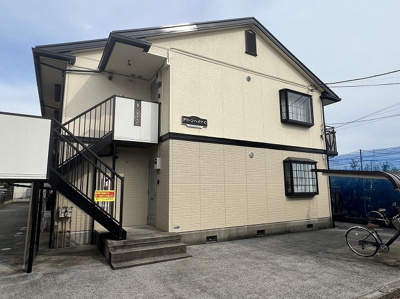 【外観】 | グリーンハイツC | グリーンライン「高田」駅まで徒歩9分！スーパーやホームセンターが近くて便利な立地の2階建てアパートです♪