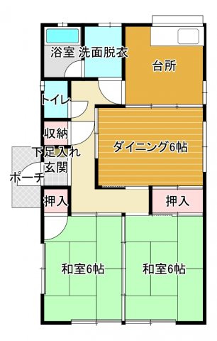 いたや住宅Dの間取り