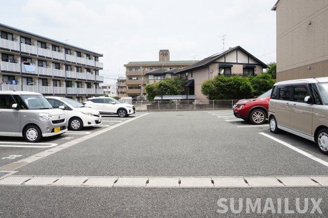 熊本市東区保田窪３丁目のアパートの駐車場