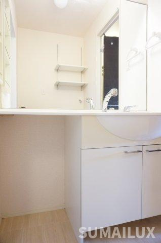 熊本市東区保田窪３丁目のアパートの独立洗面台
