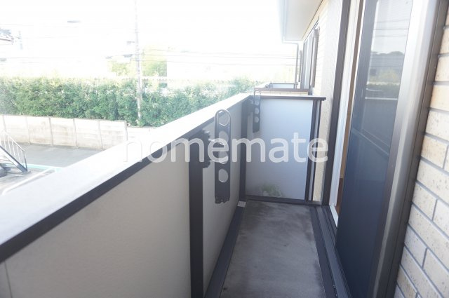 熊本市東区新南部３丁目のアパートのバルコニー