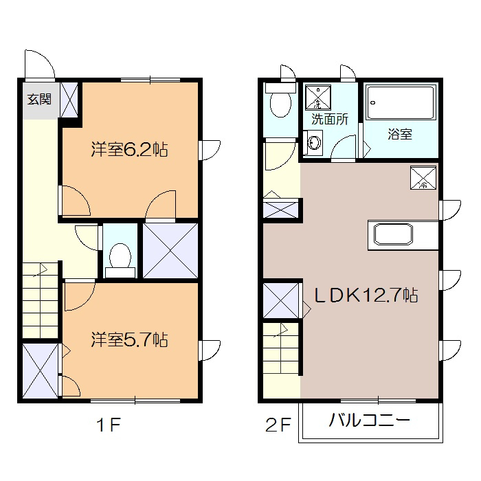 Maison de ville Aの間取り