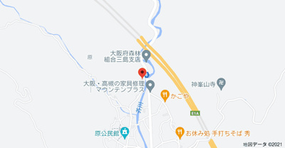 【地図】 | 高槻市大字原貸家