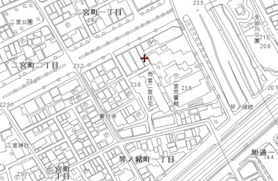 【地図】 | ル・ムーブル井村 | 各線三宮駅から徒歩11分