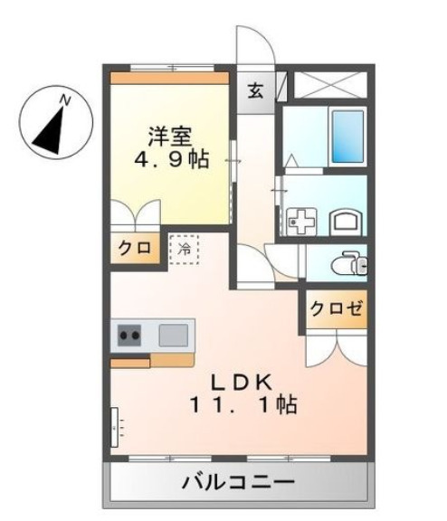 マインヒルズ参番館の間取り