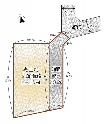 ◆池田市◆土地（古家付き）神田4丁目♪の画像