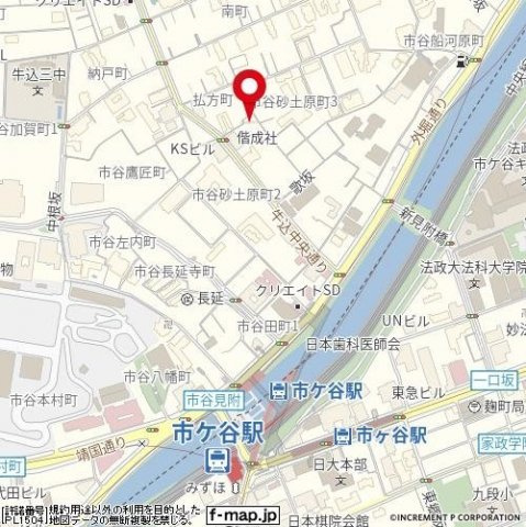 トップ市ヶ谷の地図|トップ市ヶ谷