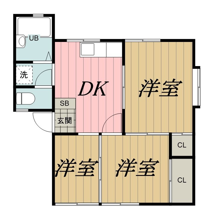 サン若松２号館の間取り