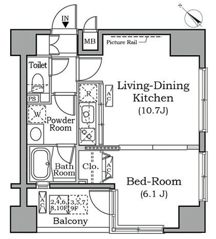 【間取り】 | レジディア広尾南
