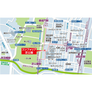 【地図】 | コンフォリア芝公園