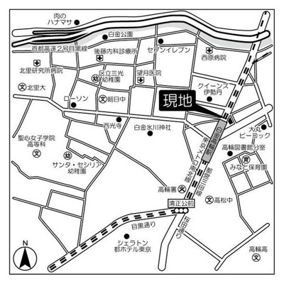 【地図】 | メインステージ白金高輪駅前 | メインステージ白金高輪駅前