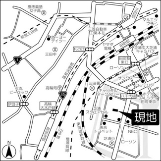 【地図】 | 芝浦スクエアハイツ