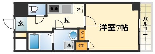 ウエスト東向日駅前の間取り