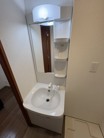 ウエスト東向日駅前の洗面所|シャンプードレッサー付き。
