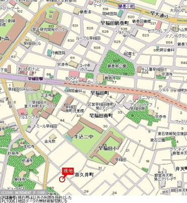 【地図】 | スカイコート早稲田第５