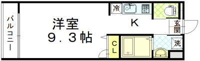 LaVita二条月光（ラヴィータ二条月光）の間取り