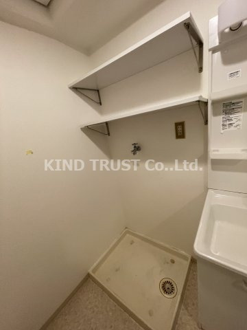 おおきに大阪天満サニーアパートメントの洗面所|コンパクトで使いやすい洗面所