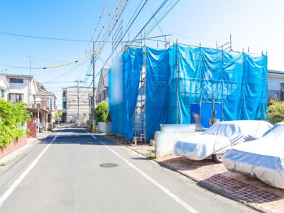 【前面道路含む現地写真】 | 武蔵村山大南　全1棟 | 西側6ｍ公道