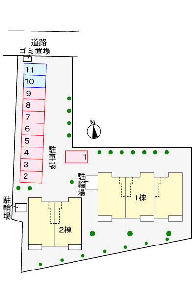 ル・レーヴⅠの区画図