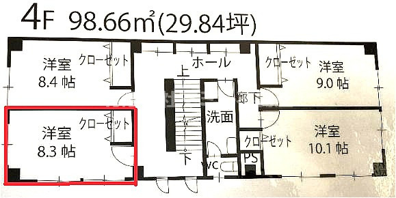 【間取り】 | 中部事務所M