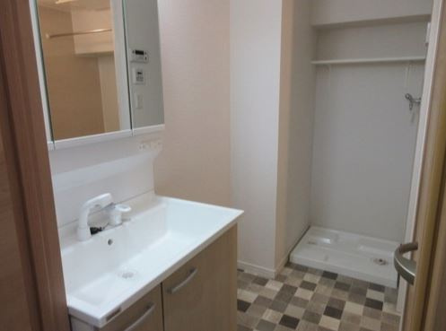 ライオンズマンション久留米第3【キャッシュバック対象】の洗面所|コンパクトで使いやすい洗面所