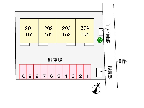 シャン・ド・フルールの区画図