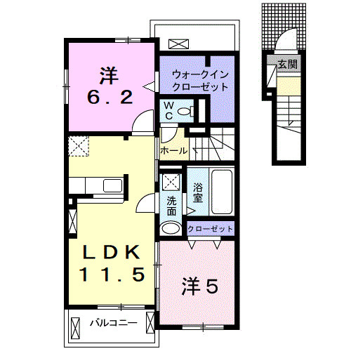 カーフ ヒルズ Ⅰの間取り