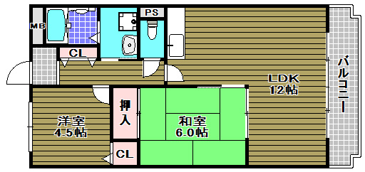 加寿栄荘の間取り