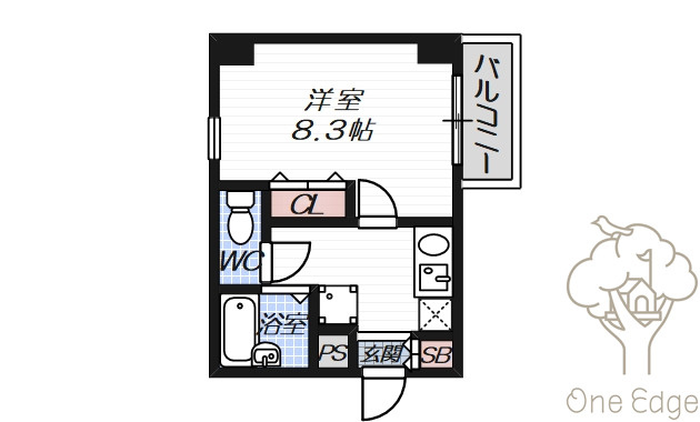 アルビオン新北野の間取り