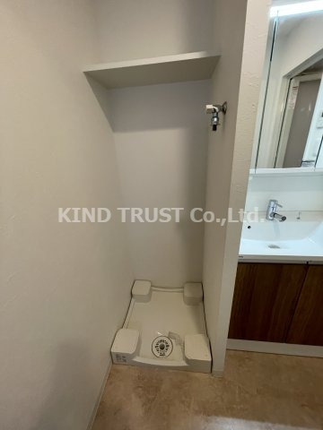 NORTH VILLAGE 伍番館の洗面所|忙しい朝には欠かせない洗面所です