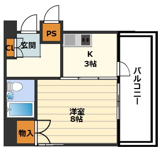 シティコート東扇町の間取り