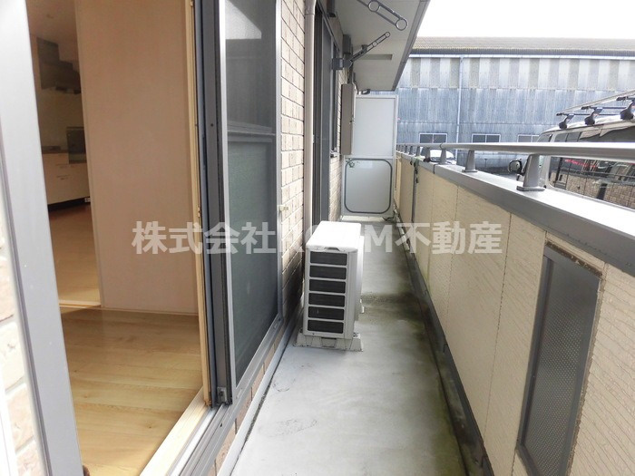 セジュール早水Ⅰのバルコニー|広々としたバルコニーです