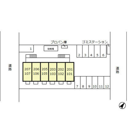ESTRONDEの区画図