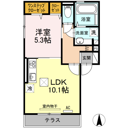 菊池郡菊陽町大字津久礼のアパートの間取り
