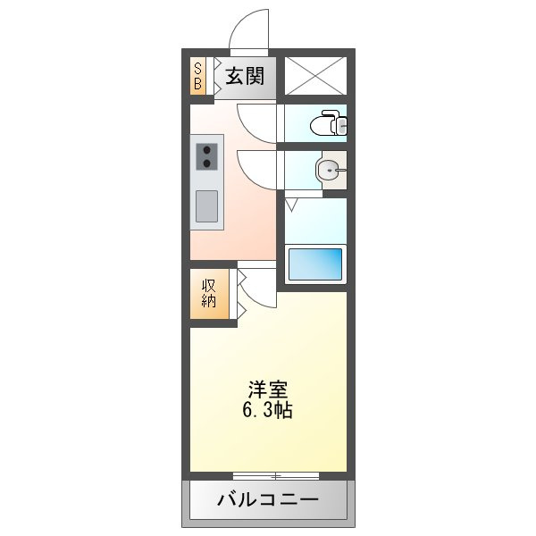 スプランディッドVの間取り