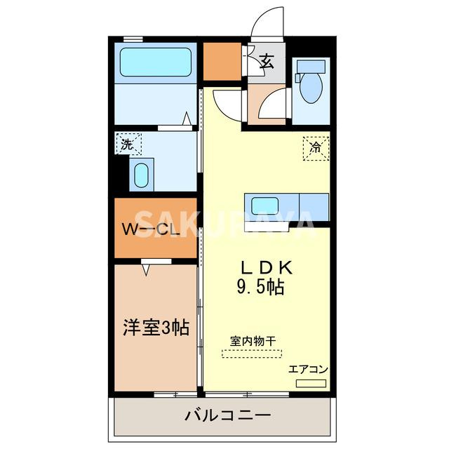 カリンビュー足利の間取り