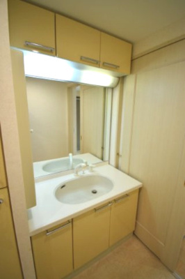 【独立洗面台】 | ワコーレ新神戸カデンツァ | 大きな鏡で支度もらくらく！