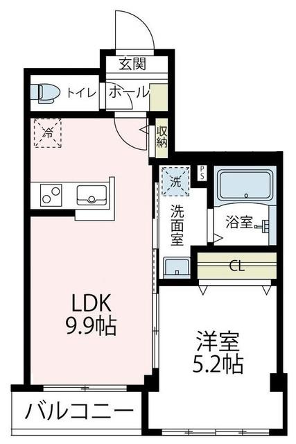 クレール　メールの間取り