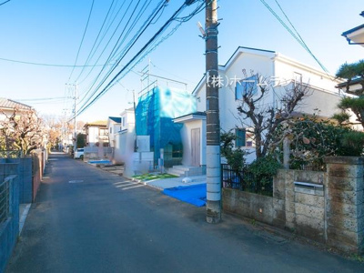 【前面道路含む現地写真】 | 立川市幸町4期 | 前面西側4.1ｍ私道