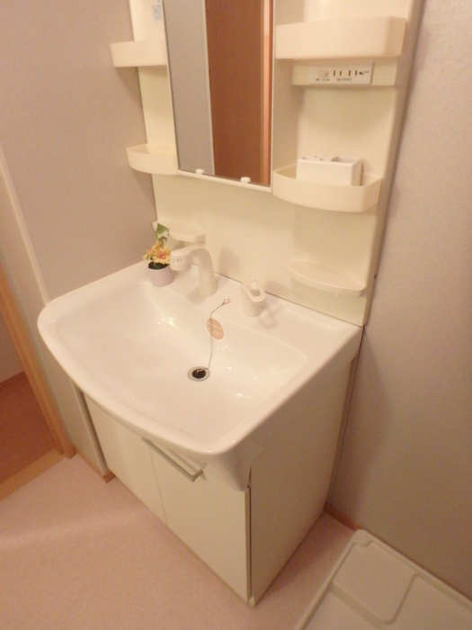 リビングタウン八日市場Aの独立洗面台
