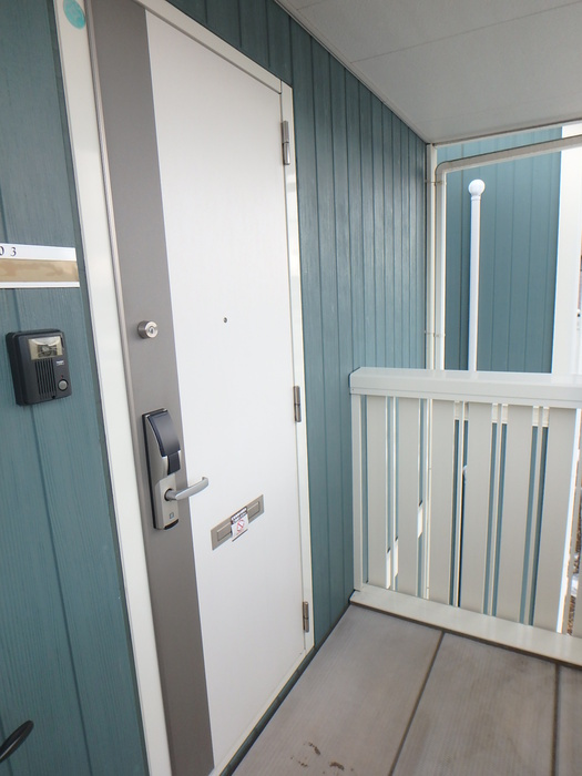 リビングタウン八日市場Aの玄関