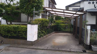 【駐車場】 | つくばみらい市西ノ台　中古住宅 | 現状１台ですが、増設可能